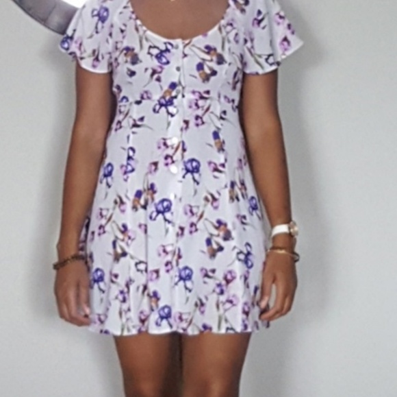 Forgiveness Floral Mini Dress Sz. M - Picture 6 of 8